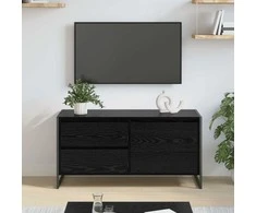 TV staliukas Televizoriaus spintelė Juodas ąžuolas 100 x 36 x 49.5 cm
