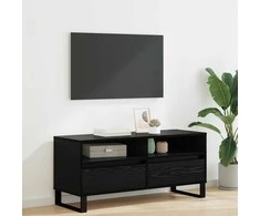 TV staliukas Televizoriaus spintelė Juodas ąžuolas 100 x 34,5 x 44,5 cm
