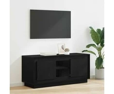 TV staliukas Televizoriaus spintelė Juodas ąžuolas 102 x 35 x 45 cm