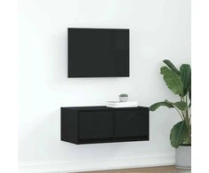 TV staliukas Televizoriaus spintelė, juodas ąžuolas, 60x31x25,5 cm, mediena