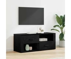 TV staliukas Televizoriaus spintelė Juodas ąžuolas 100 x 35 x 40 cm