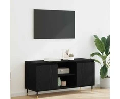 TV staliukas Televizoriaus spintelė Juodas ąžuolas 104 x 35 x 50 cm