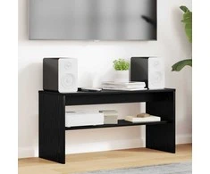TV staliukas Televizoriaus spintelė Juodas ąžuolas 80 x 30 x 40 cm