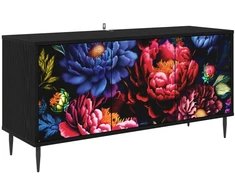 TV staliukas Televizoriaus spintelė KIEL 102 x 33 x 51 cm Juodojo ąžuolo