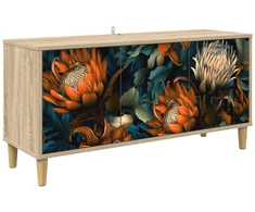 TV staliukas Televizoriaus spintelė LOCHEM 102 x 33 x 50 cm Sonoma ąžuolo