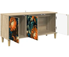 TV staliukas Televizoriaus spintelė LOCHEM 102 x 33 x 50 cm Sonoma ąžuolo