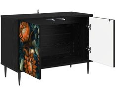 TV staliukas Televizoriaus spintelė LOCHEM 69 x 33 x 50,5 cm Juodojo ąžuolo