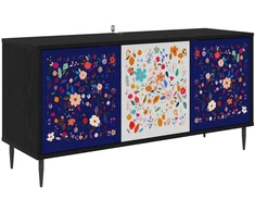 TV staliukas Televizoriaus spintelė MAINZ 102 x 33 x 51 cm Juodojo ąžuolo