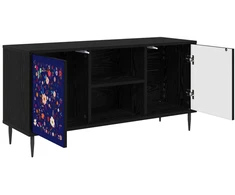 TV staliukas Televizoriaus spintelė MAINZ 102 x 33 x 51 cm Juodojo ąžuolo