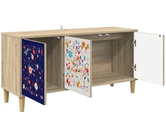 TV staliukas Televizoriaus spintelė MAINZ 102 x 33 x 50 cm Sonoma ąžuolo