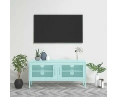 TV staliukas Televizoriaus spintelė, mėtinės spalvos, 105x35x50cm, plienas
