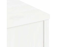 TV staliukas Televizoriaus spintelė, ODDA, balta, 79x24x40cm, pušies masyvas