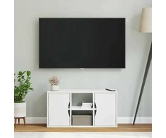 TV staliukas Televizoriaus spintelė, ODDA, balta, 79x24x40cm, pušies masyvas