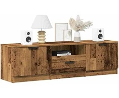 TV staliukas televizoriaus spintelė Old Wood 140x35x40 cm Engineered Wood