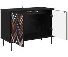 TV staliukas Televizoriaus spintelė OMMEN 69 x 33 x 50,5 cm Juodojo ąžuolo
