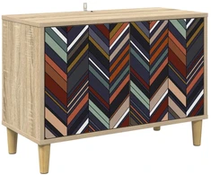 TV staliukas Televizoriaus spintelė OMMEN 69 x 33 x 50 cm Sonoma ąžuolo