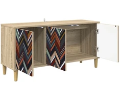 TV staliukas Televizoriaus spintelė OMMEN 102 x 33 x 50 cm Sonoma ąžuolo