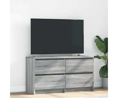TV staliukas Televizoriaus spintelė, pilka ąžuolo, 100x35x55cm, mediena