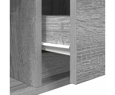 TV staliukas Televizoriaus spintelė, pilka ąžuolo, 80x31x25,5 cm, mediena