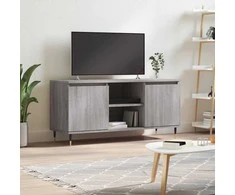 TV staliukas Televizoriaus spintelė, pilka ąžuolo, 104x35x50cm, mediena
