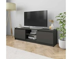 TV staliukas Televizoriaus spintelė, pilka, 120x30x35,5cm, apdirbta mediena