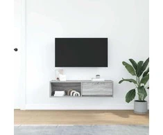 TV staliukas Televizoriaus spintelė, pilka ąžuolo, 100x31x25,5 cm, mediena