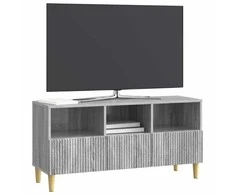 TV staliukas Televizoriaus spintelė Pilka sonoma ąžuolo 102 x 34,5 x 50 cm