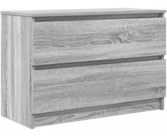 TV staliukas Televizoriaus spintelė, pilka ąžuolo, 80x35x54 cm, mediena
