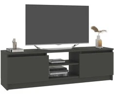 TV staliukas Televizoriaus spintelė, pilka, 120x30x35,5cm, apdirbta mediena