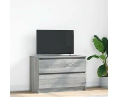 TV staliukas Televizoriaus spintelė, pilka ąžuolo, 80x35x54 cm, mediena