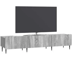 TV staliukas Televizoriaus spintelė Pilka sonoma ąžuolo 147 x 34,5 x 32 cm