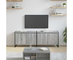 TV staliukas Televizoriaus spintelė Pilkas Sonoma 140 x 36 x 49.5 cm