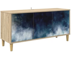 TV staliukas Televizoriaus spintelė RAALTE 102 x 33 x 50 cm Sonoma ąžuolo
