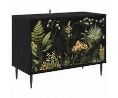 TV staliukas Televizoriaus spintelė RHENEN 69 x 33 x 50,5 cm Juodojo ąžuolo