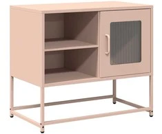 TV staliukas Televizoriaus spintelė, rožinės spalvos, 68x39x60,5cm, plienas
