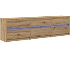 TV staliukas TV vienetai 2 pcs Amatininkų ąžuolas 180 x 34 x 50 cm