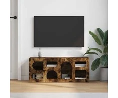 TV staliukas Televizoriaus spintelė ELST 100 x 35 x 40 cm Rūkyta ąžuolas