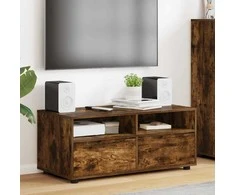 TV staliukas Televizoriaus spintelė Rūkyta ąžuolas 100 x 48 x 43 cm