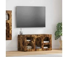 TV staliukas Televizoriaus spintelė Rūkyta ąžuolas 80 x 35 x 40 cm