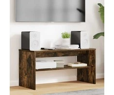 TV staliukas Televizoriaus spintelė Rūkyta ąžuolas 80 x 35 x 40 cm