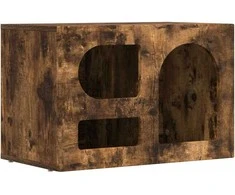 TV staliukas Televizoriaus spintelė Rūkyta ąžuolas 60 x 35 x 40 cm