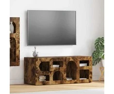 TV staliukas Televizoriaus spintelė Rūkyta ąžuolas 100 x 35 x 40 cm