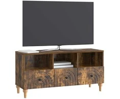 TV staliukas Televizoriaus spintelė Rūkytas Ąžuolas 102 x 34,5 x 50 cm