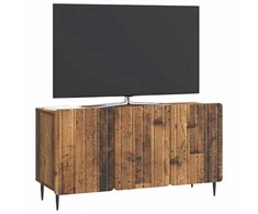 TV staliukas Televizoriaus spintelė Sendintos medienos 99 x 34,5 x 52 cm