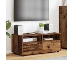 TV staliukas Televizoriaus spintelė Senovinis medis 100 x 48 x 43 cm