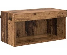 TV staliukas TV spintelių komplektas su LED Senovinis medis 60 x 30 x 30 cm
