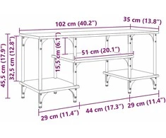 TV staliukas Televizoriaus spintelė Senovinis medis 102 x 35 x 45,5 cm