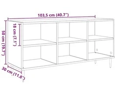 TV staliukas Televizoriaus spintelė 103,5 x 30 x 50 cm Senovinis medis