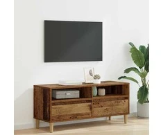 TV staliukas Televizoriaus spintelė Senovinis medis 100 x 34,5 x 44,5 cm