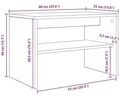 TV staliukas Televizoriaus spintelė 60 x 35 x 40 cm Sonoma ąžuolas